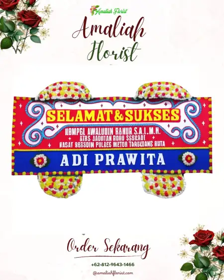 Papan Bunga Ucapan Selamat Aur Gading